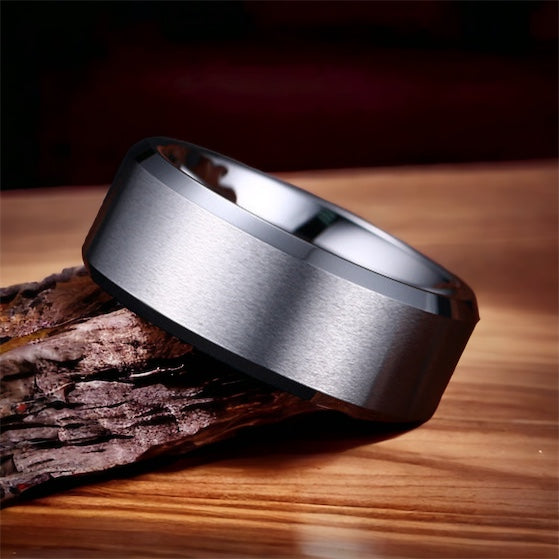 Silver Fusion Tungsten Ring