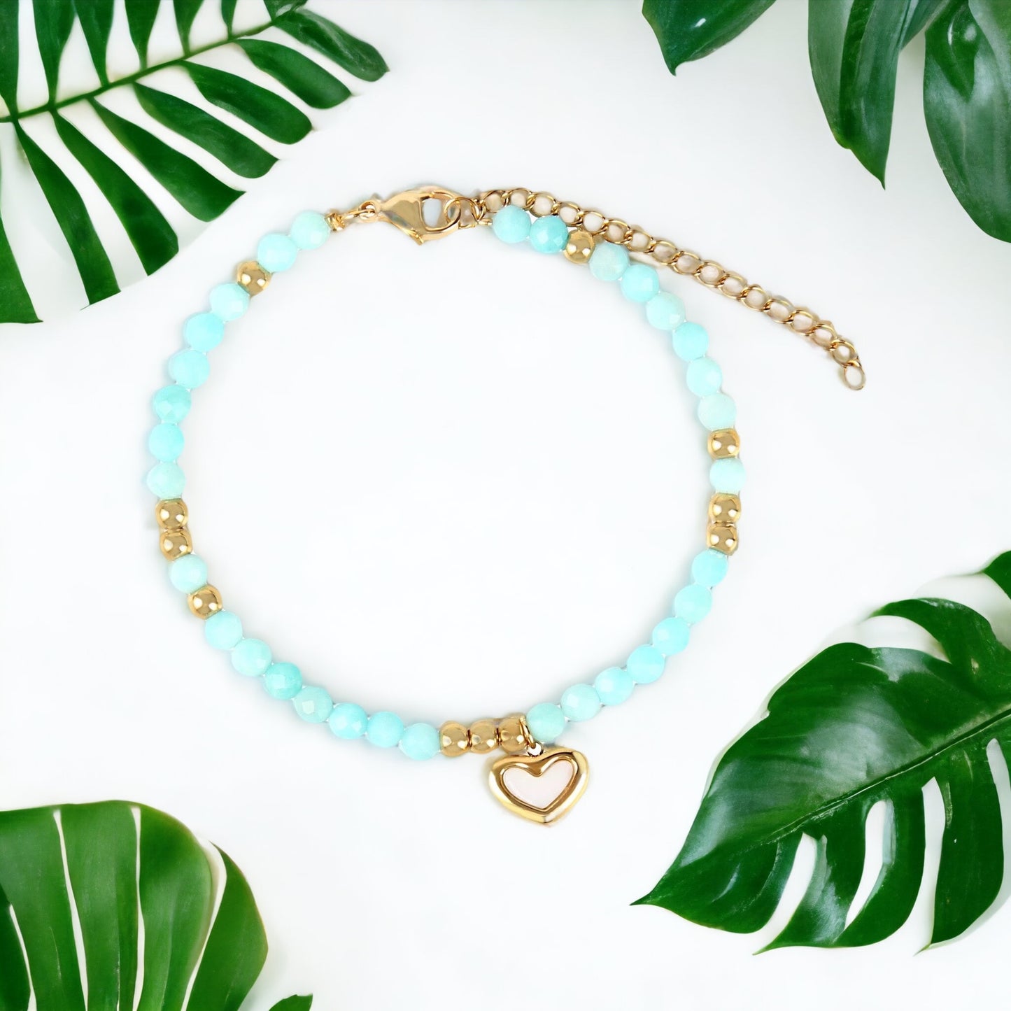 Heart of Amazonite Bracelet