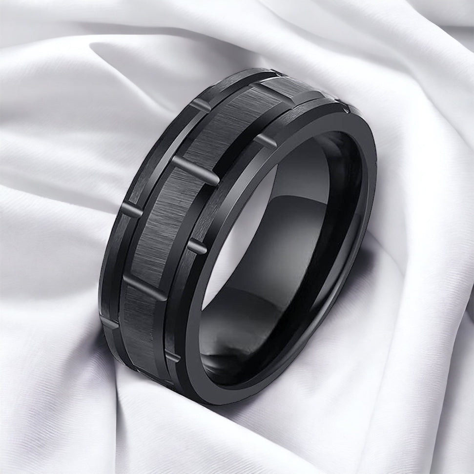 ChocoBar Black Tungsten Ring