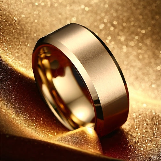 Golden Sand Tungsten Ring