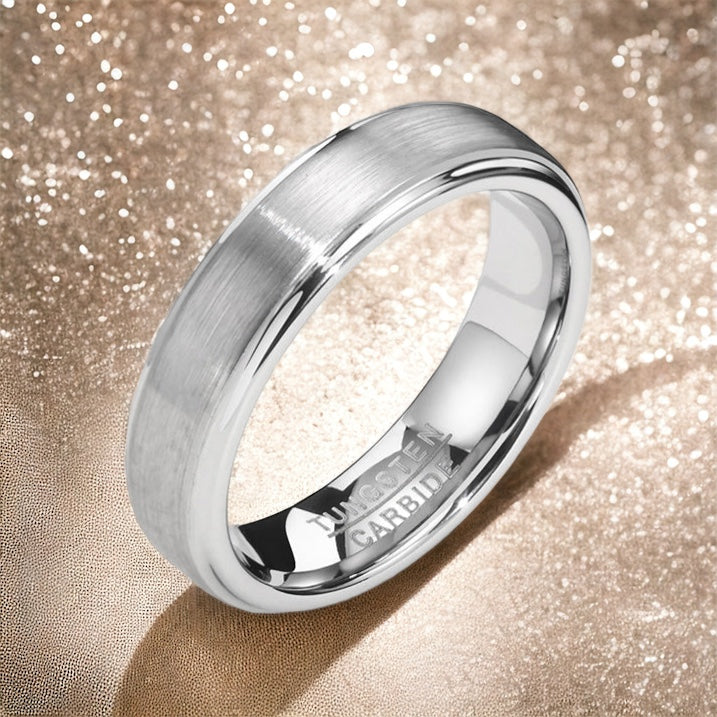 Silverbrush Tungsten Ring