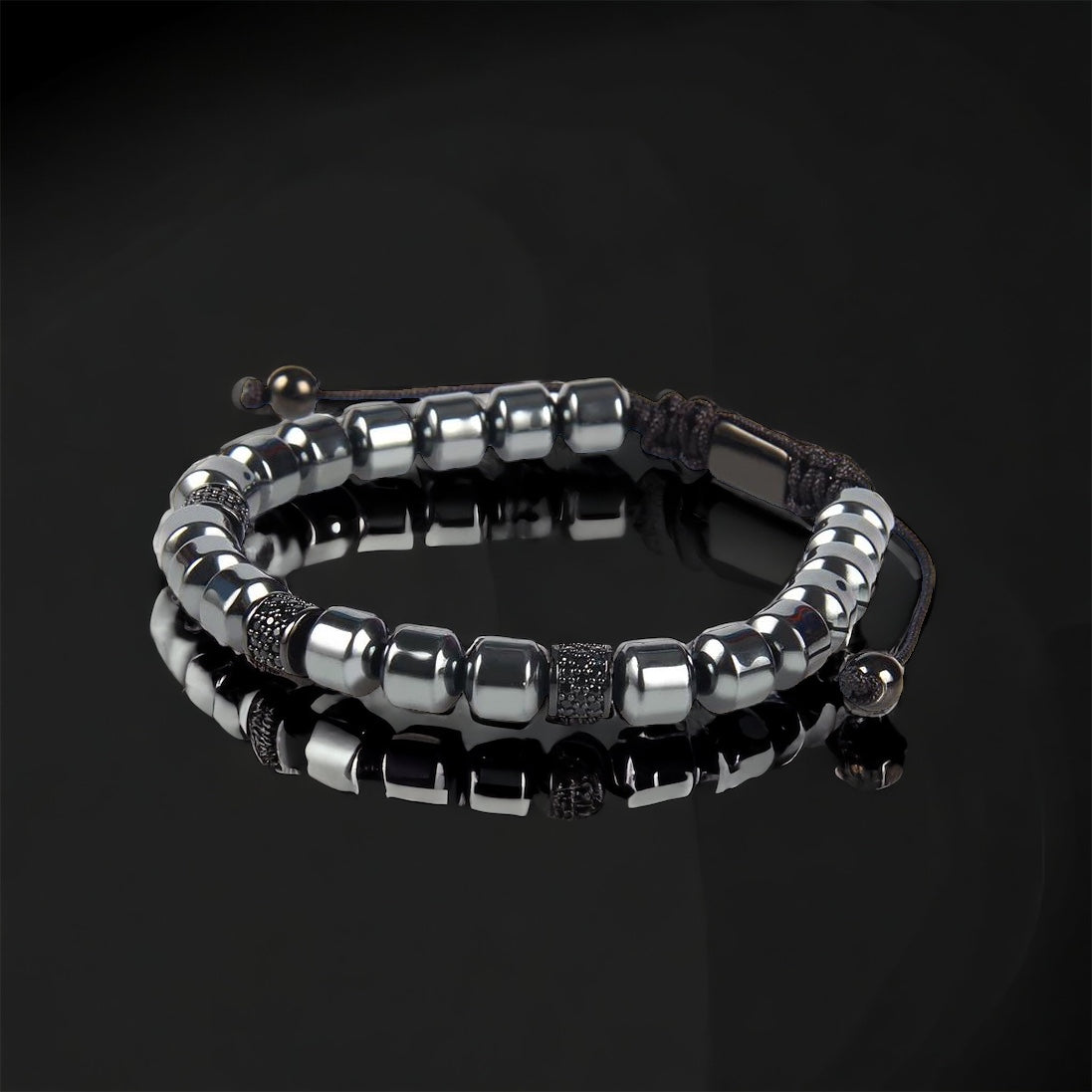 Hematite Cilindro Bracelet