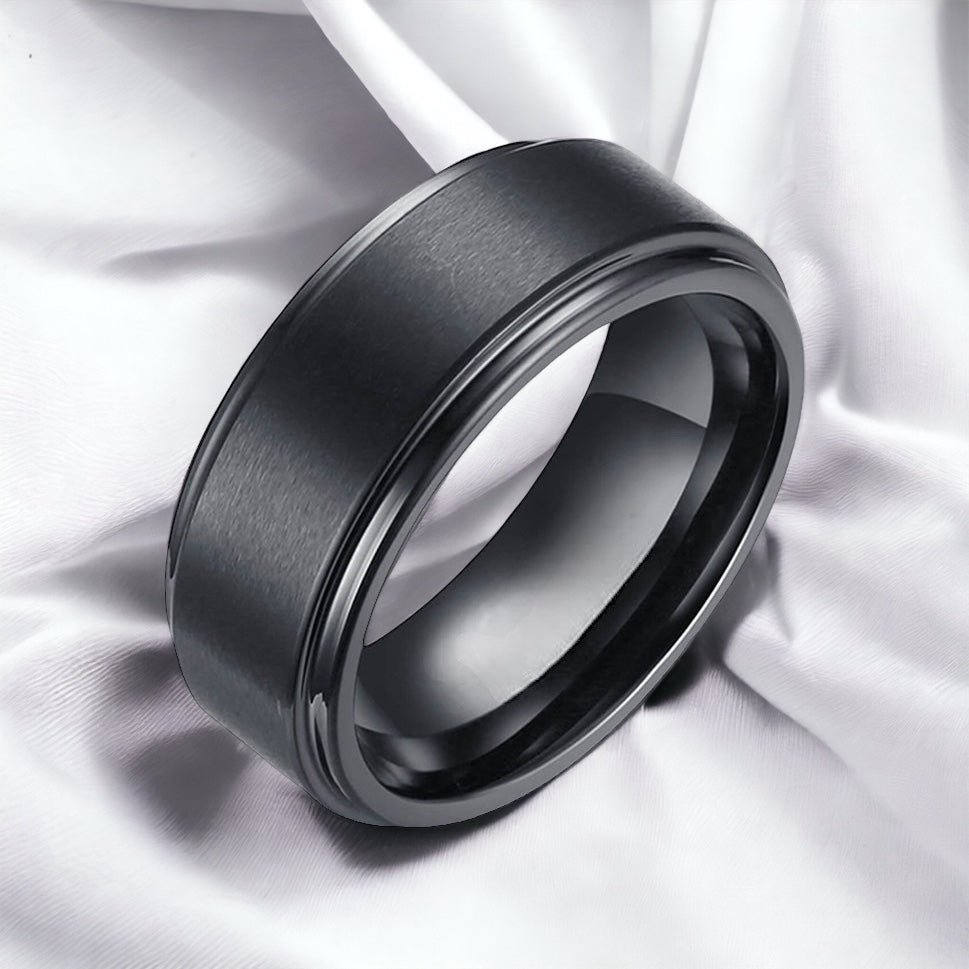 Black Knight Tungsten Ring