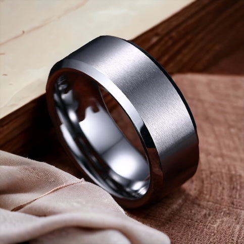 Silver Fusion Tungsten Ring